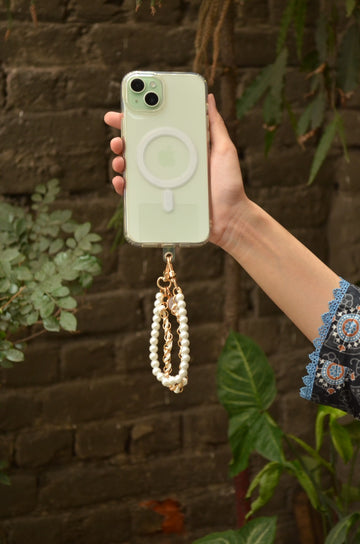 Simple Alien Pearl Star Charming Wrist Strap Phone Case Rope